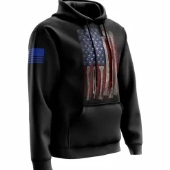 We The People Holsters Skull Flag Hoodie Black Best