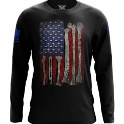 We The People Holsters Skull Flag Long Sleeve Shirt Black Online