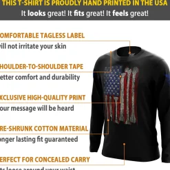 We The People Holsters Skull Flag Long Sleeve Shirt Black Online