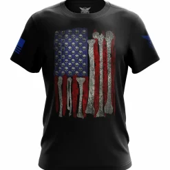 We The People Holsters Skull Flag Short Sleeve Shirt Black Discount