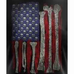 We The People Holsters Skull Flag Women's Short Sleeve Shirt Black Discount