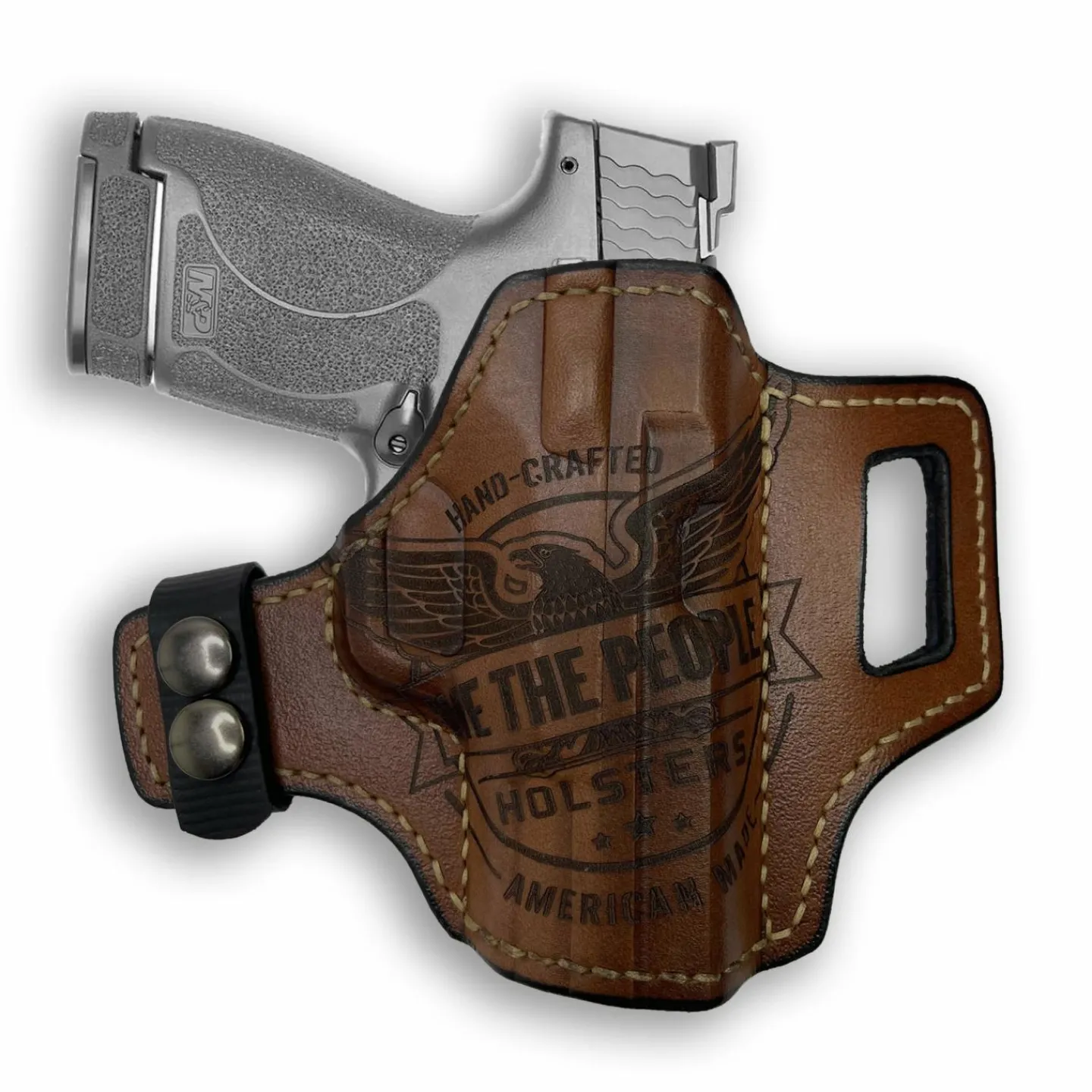 We The People Holsters Smith & Wesson M&P 9C/40C / M2.0 3.5"/3.6" Compact Independence Leather OWB Holster Best