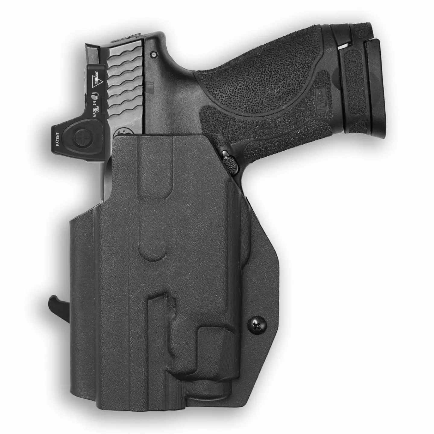 We The People Holsters Smith & Wesson M&P 9C/40C / M2.0 3.5"/3.6" Compact Manual Safety with Streamlight TLR-7/7A/7X Light Red Dot Optic Cut OWB Holster Hot