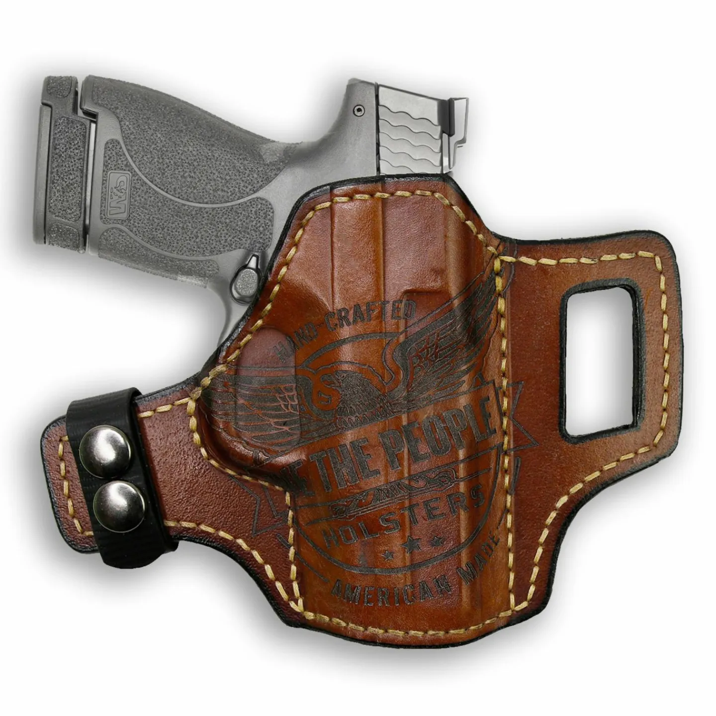 We The People Holsters Smith & Wesson M&P Shield / M2.0 / Plus 9mm/.40/30 Super Carry Independence Leather OWB Holster