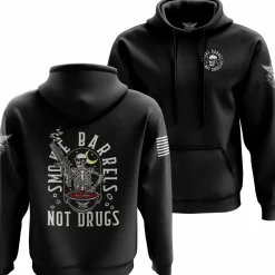 We The People Holsters Smoke Barrels Not Drugs Hoodie Black Hot