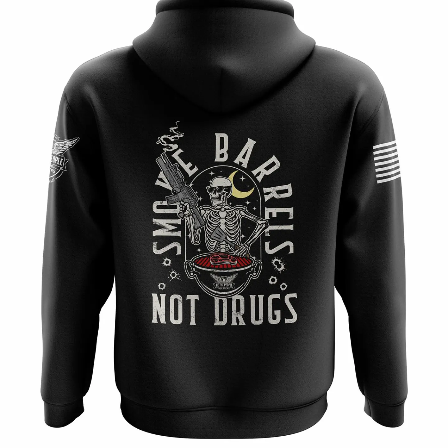 We The People Holsters Smoke Barrels Not Drugs Hoodie Black Hot