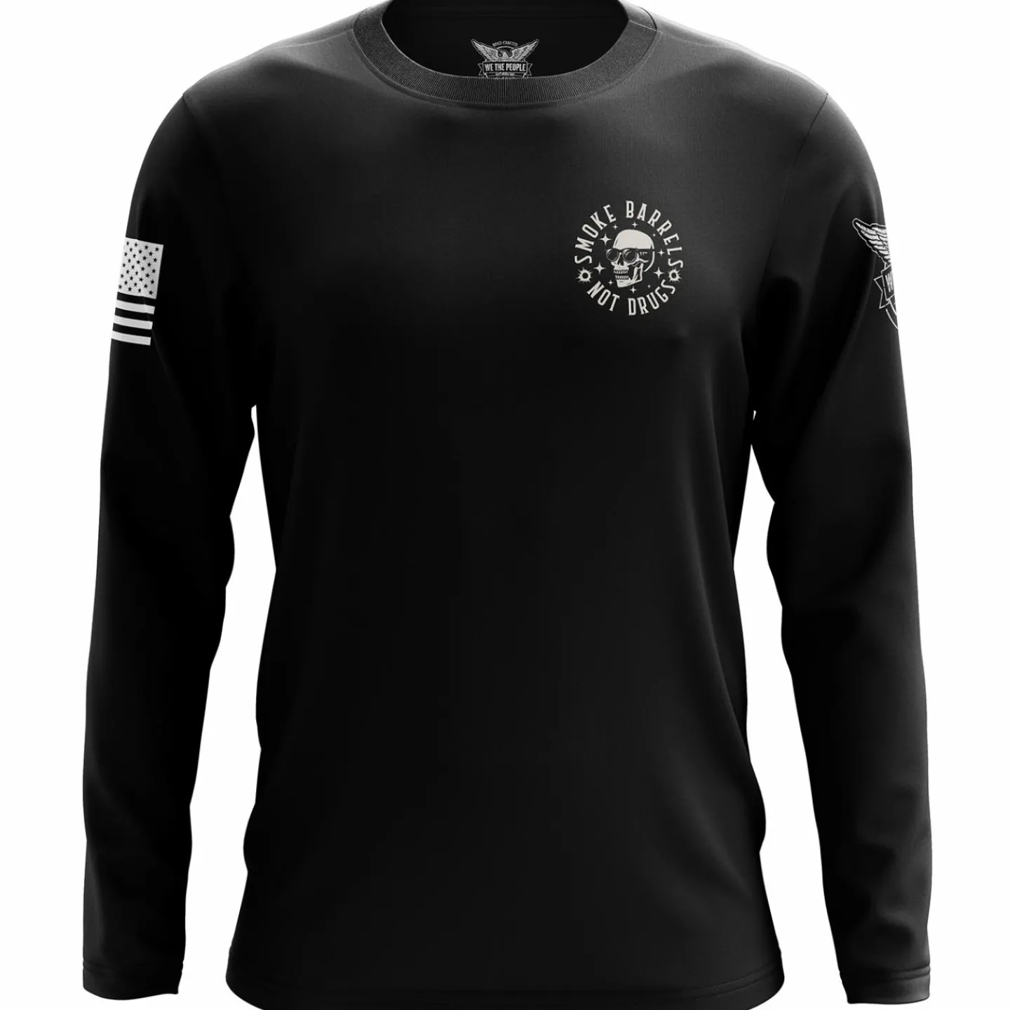 We The People Holsters Smoke Barrels Not Drugs Long Sleeve Shirt Black New
