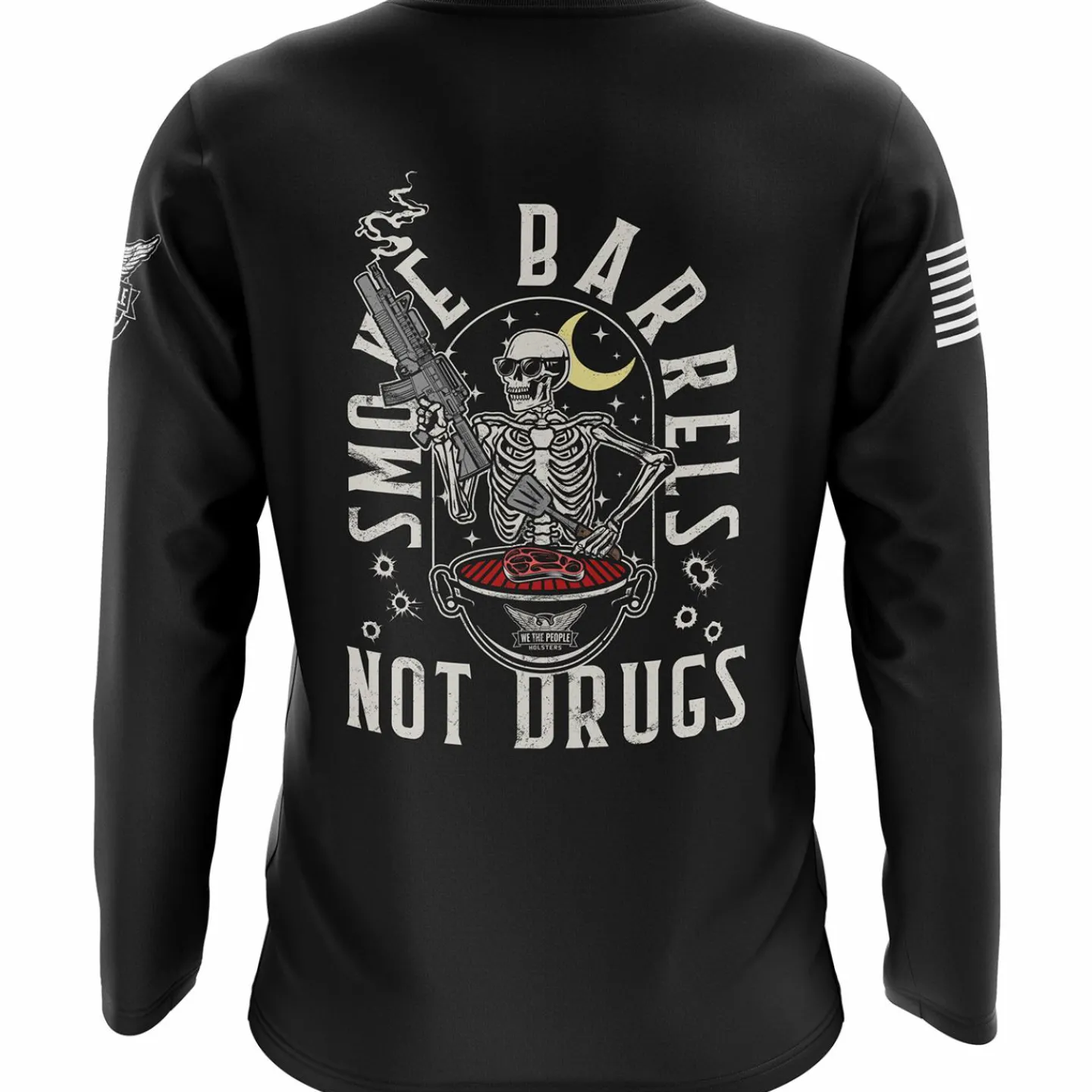 We The People Holsters Smoke Barrels Not Drugs Long Sleeve Shirt Black New