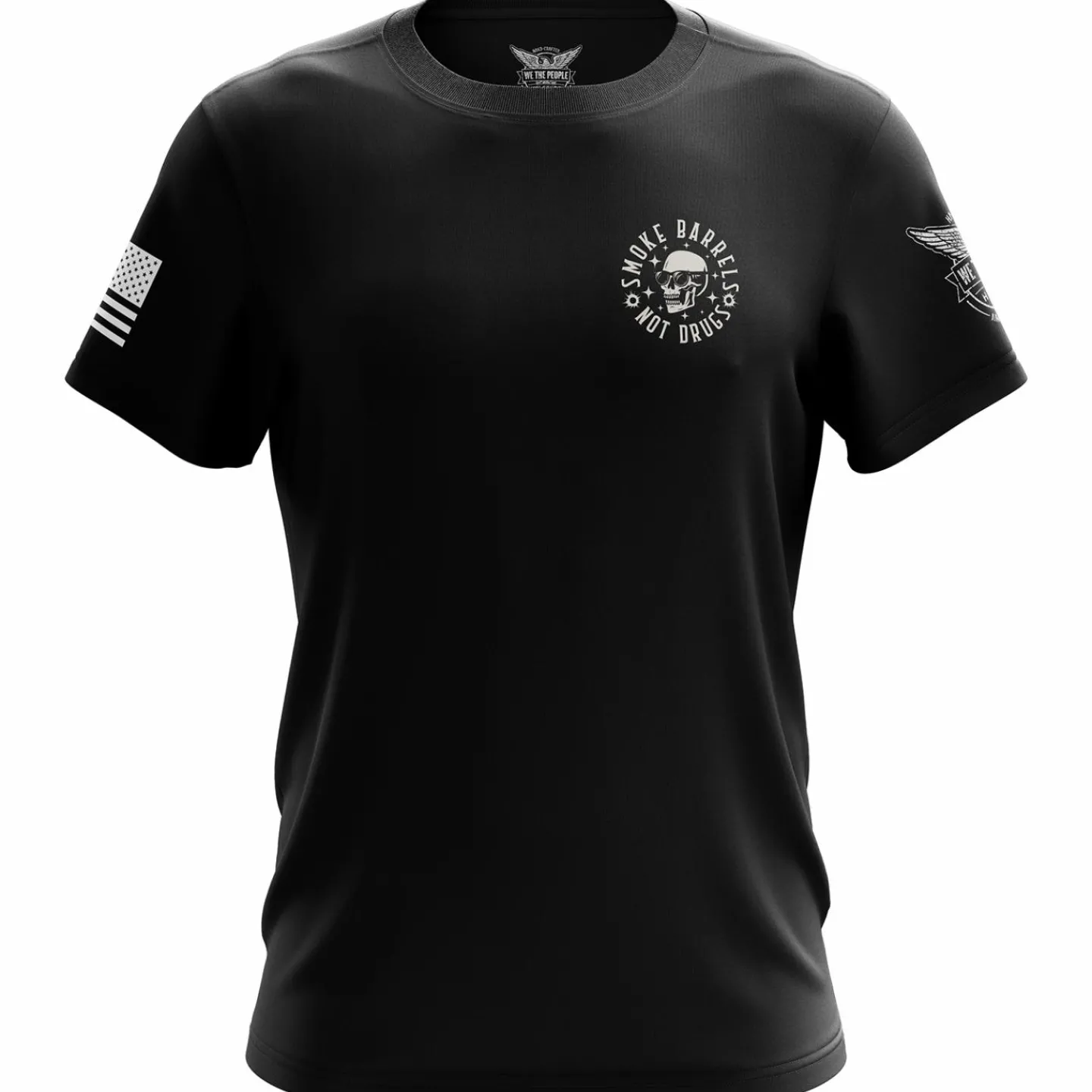 We The People Holsters Smoke Barrels Not Drugs Short Sleeve Shirt Black New