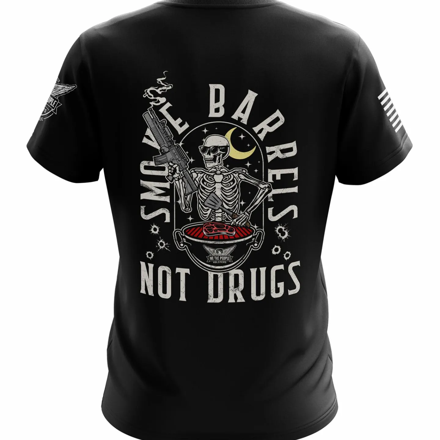 We The People Holsters Smoke Barrels Not Drugs Short Sleeve Shirt Black New