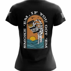 We The People Holsters Smoke 'Em Women's Short Sleeve Shirt Black
