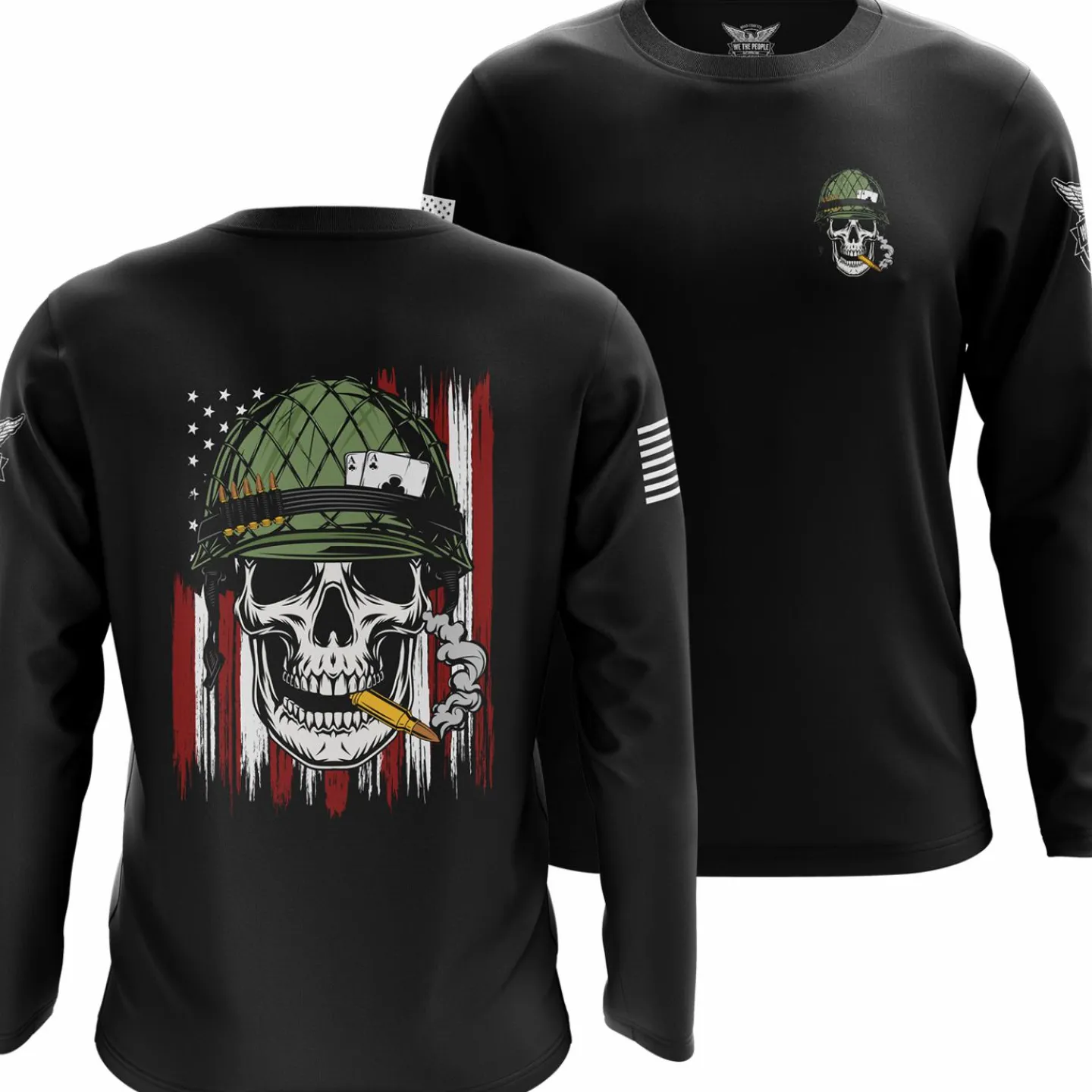 We The People Holsters Smoking Brass Long Sleeve Shirt Black Hot