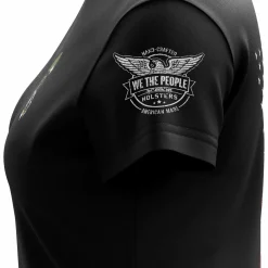 We The People Holsters Smoking Brass Women's Short Sleeve Shirt Black Clearance