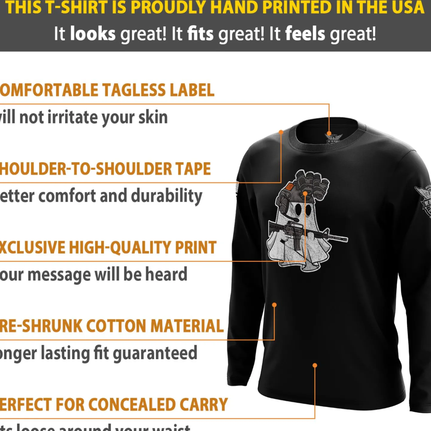 We The People Holsters Spector Ops Long Sleeve Shirt Black Best