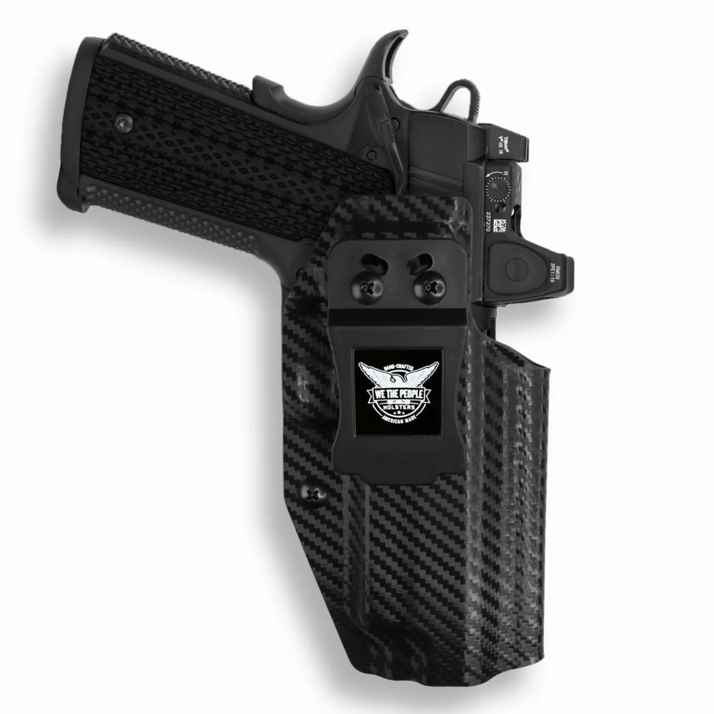 We The People Holsters Springfield 1911 4" 45ACP with Rail Only Red Dot Optic Cut IWB Holster Sale