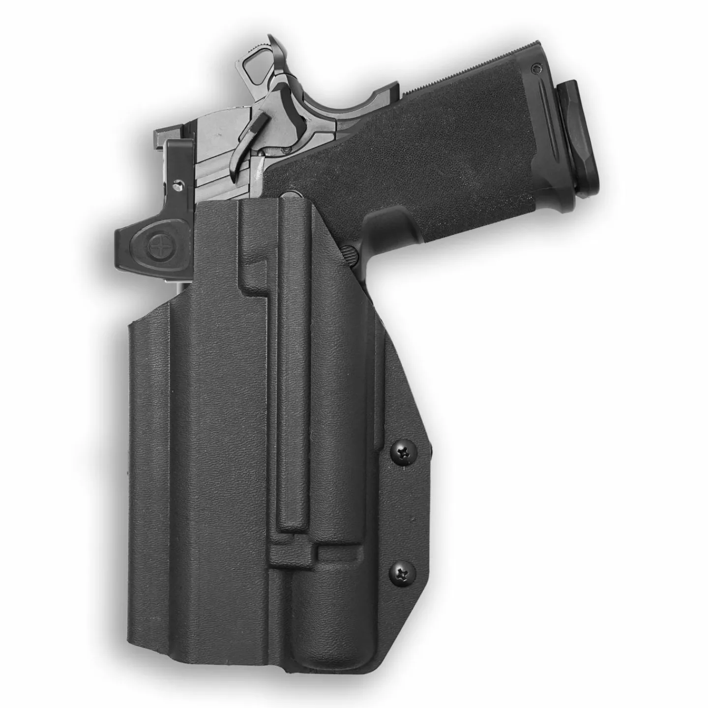 We The People Holsters Springfield 1911 DS Prodigy Comp AOS 5" with Surefire X300U-A Light Red Dot Optic Cut OWB Holster Hot