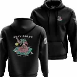We The People Holsters Stay Salty Hoodie Black New