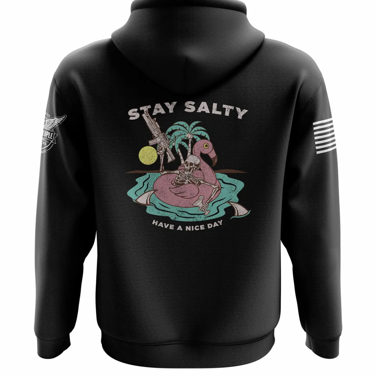 We The People Holsters Stay Salty Hoodie Black New