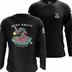 We The People Holsters Stay Salty Long Sleeve Shirt Black Best