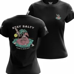 We The People Holsters Stay Salty Women's Short Sleeve Shirt Black Outlet