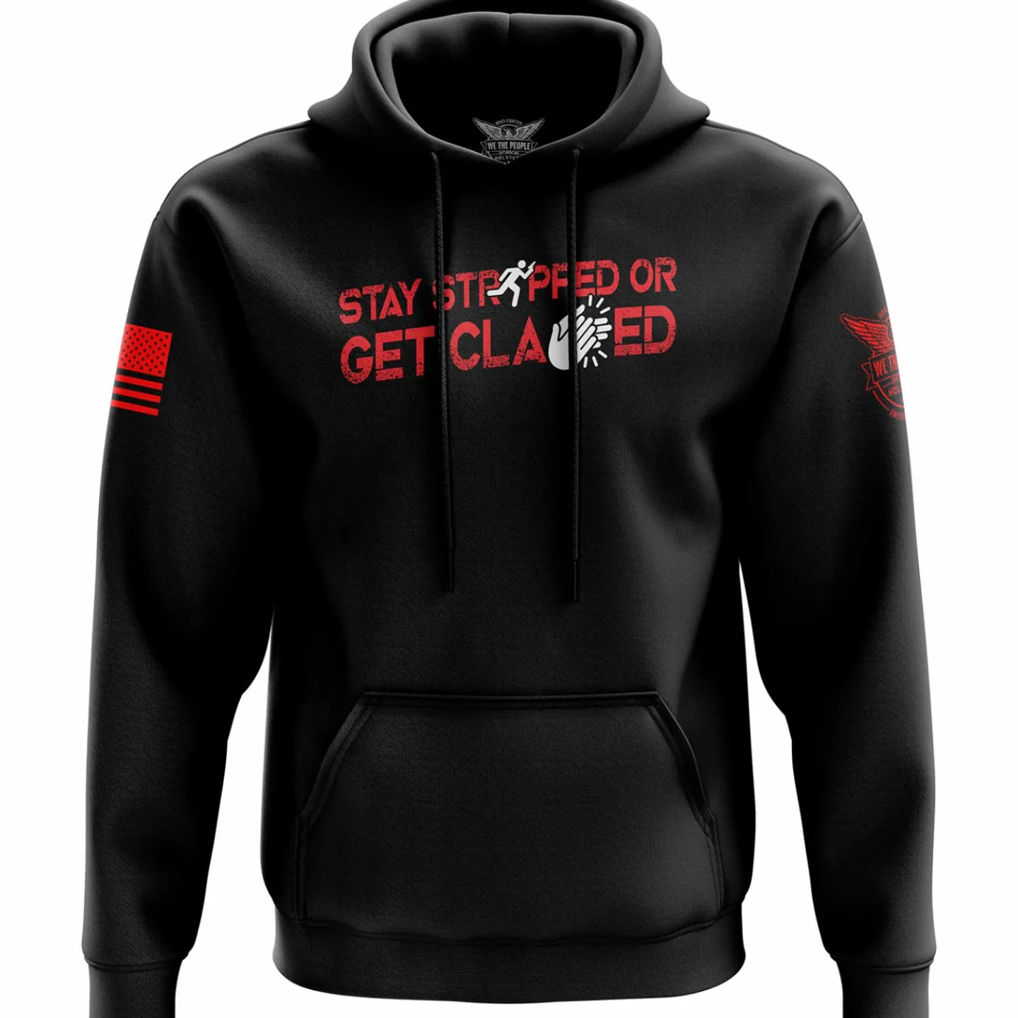 We The People Holsters Stay Strapped Hoodie Black Sale