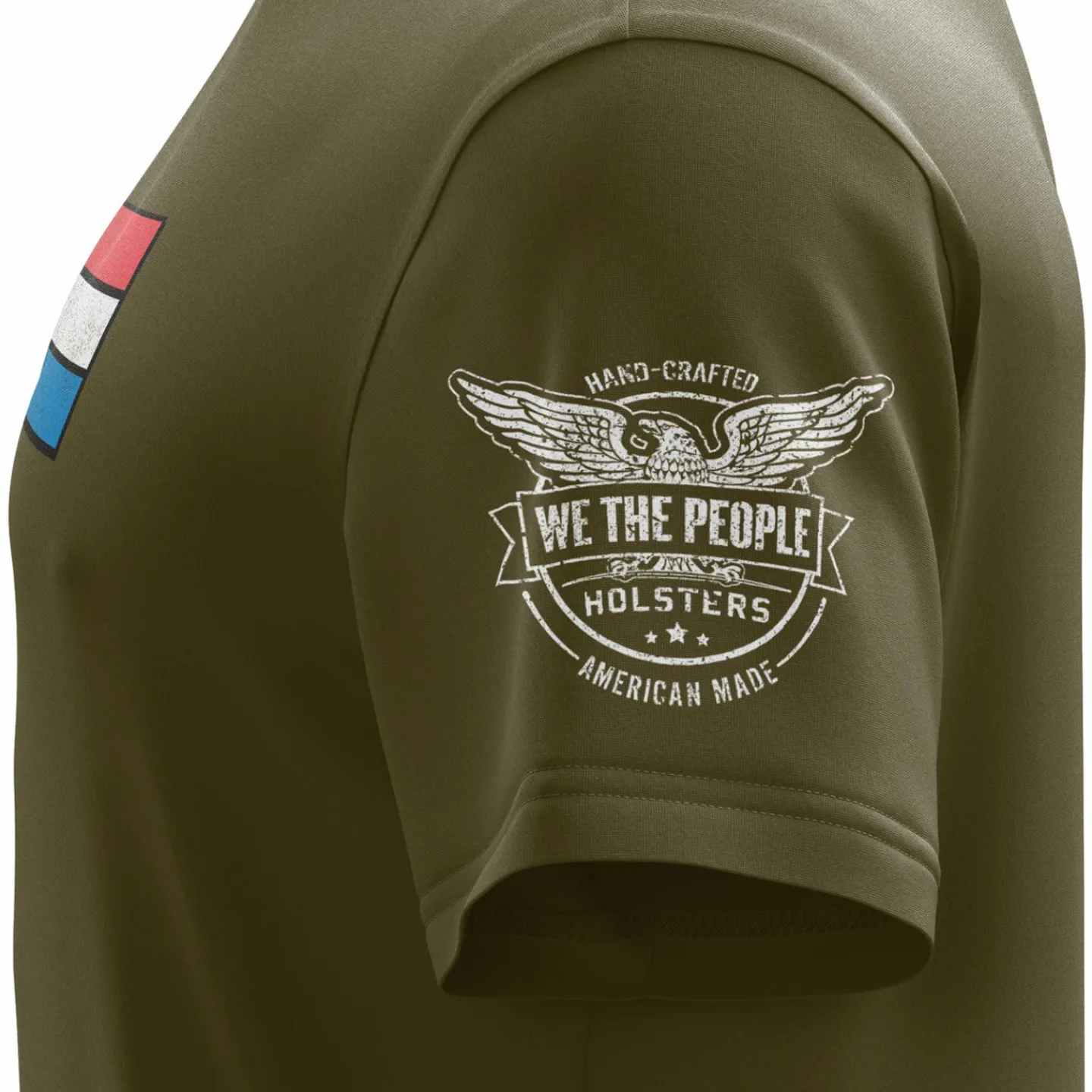 We The People Holsters Stop the Bans Short Sleeve Shirt Olive Clearance