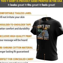 We The People Holsters Sun's Out, Guns Out Short Sleeve Shirt Black Online