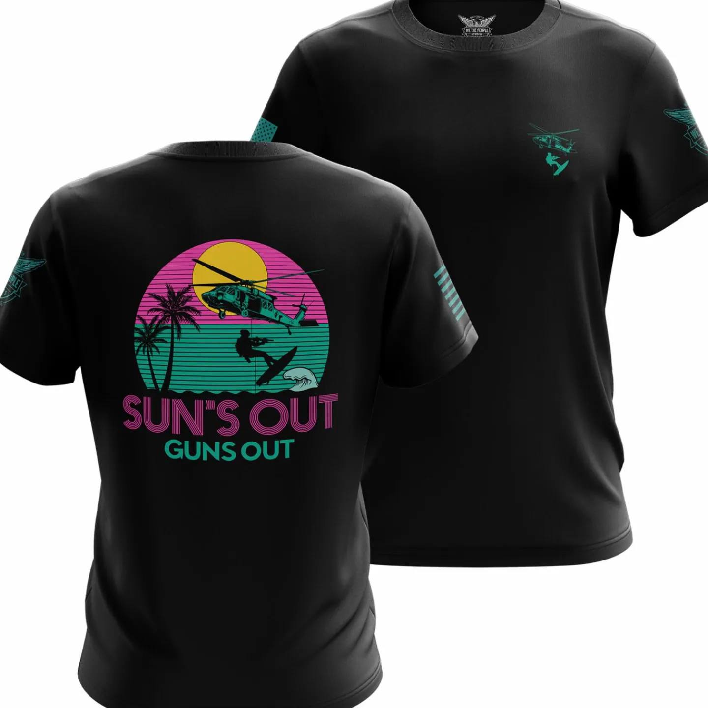 We The People Holsters Sun's Out Guns Out Short Sleeve Shirt Black Hot