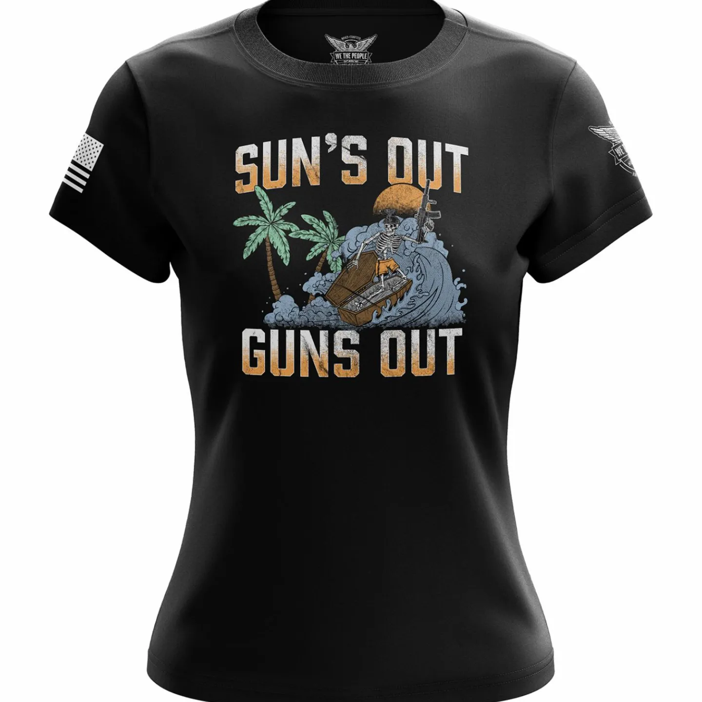 We The People Holsters Sun's Out, Guns Out Women's Short Sleeve Shirt Black Online
