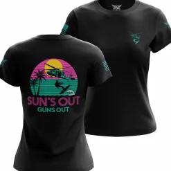 We The People Holsters Sun's Out Guns Out Women's Short Sleeve Shirt Black Discount