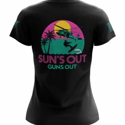 We The People Holsters Sun's Out Guns Out Women's Short Sleeve Shirt Black Discount