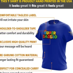 We The People Holsters Super Daddio Short Sleeve Shirt Blue New