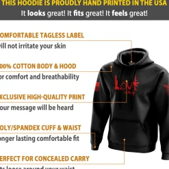We The People Holsters Tactical Love Hoodie Black Best