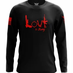 We The People Holsters Tactical Love Long Sleeve Shirt Black Clearance