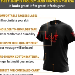 We The People Holsters Tactical Love Short Sleeve Shirt Black Best