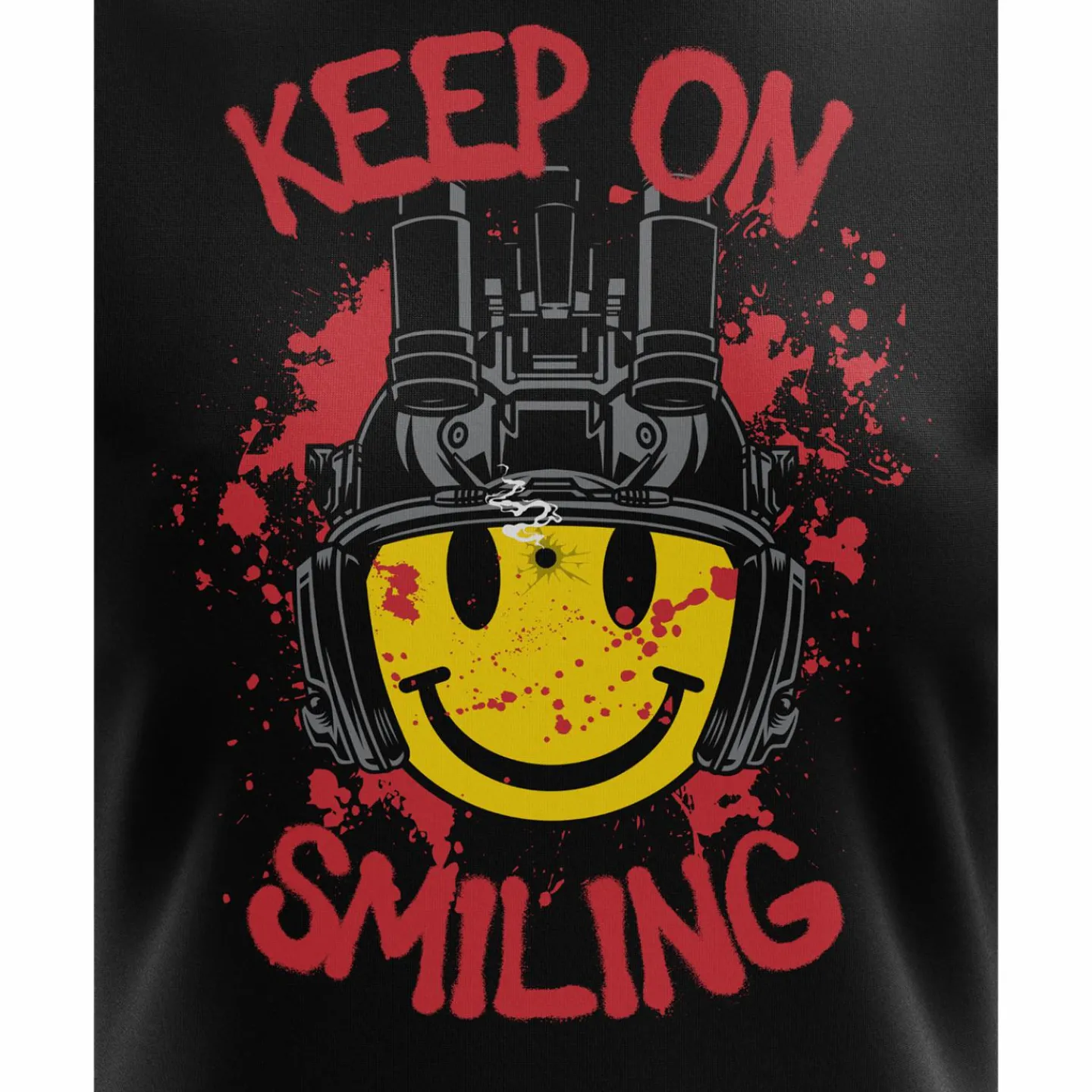 We The People Holsters Tactical Smiley Face Women's Short Sleeve Shirt Black