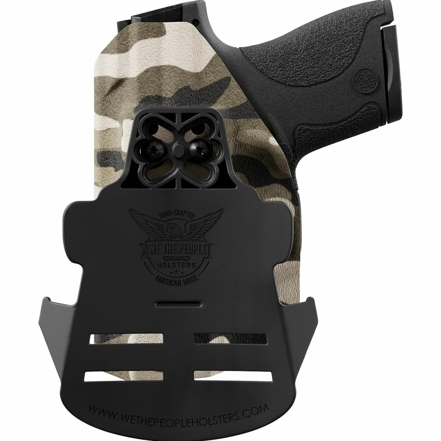 We The People Holsters Tan Camo Kydex OWB Paddle holster Custom Designed Paddle Hot