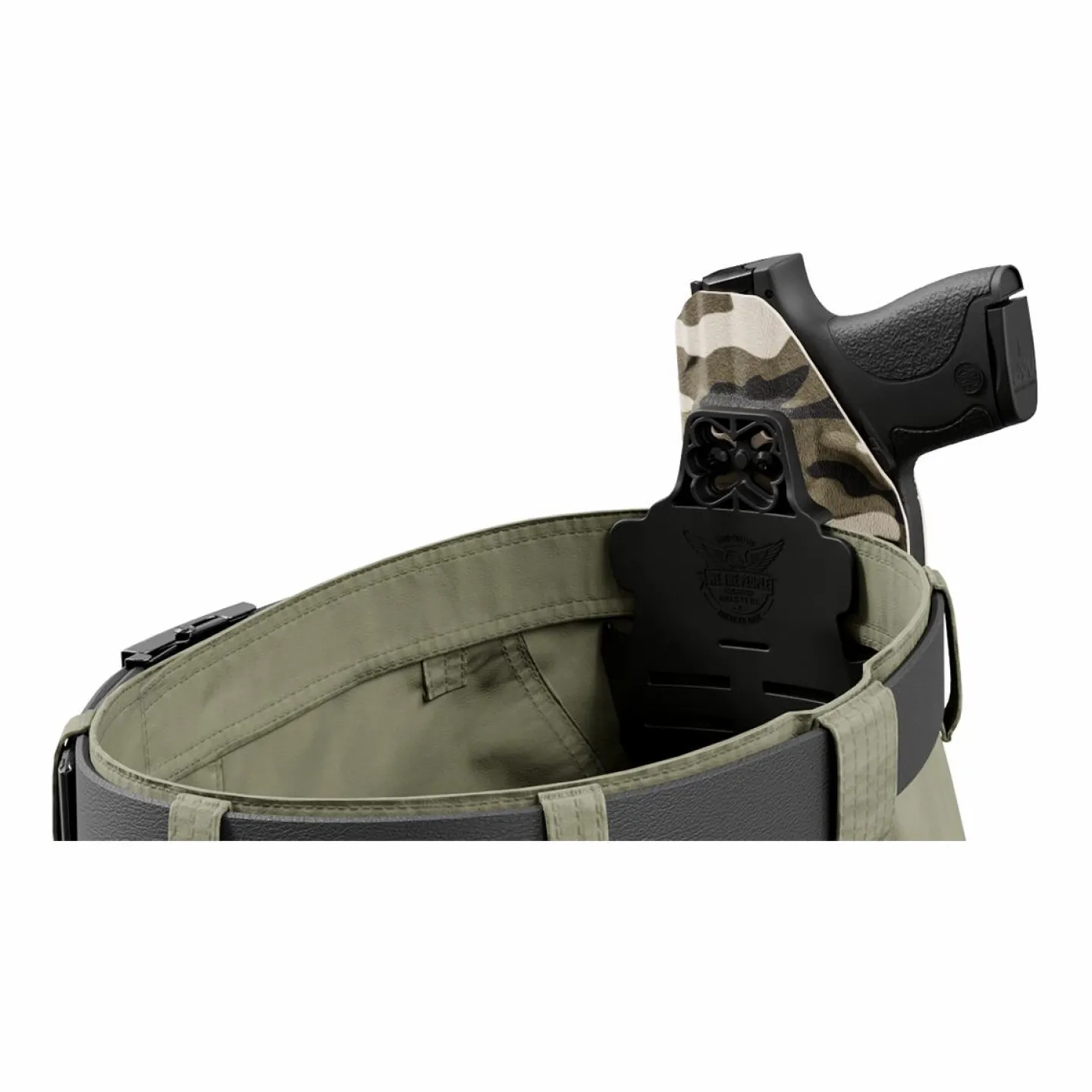 We The People Holsters Tan Camo Kydex OWB Paddle holster Custom Designed Paddle Hot