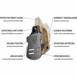 We The People Holsters Tan Custom Printed Holster - OWB Kydex Holster Outlet