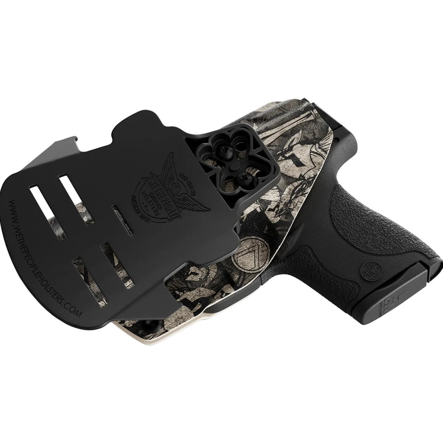 We The People Holsters Tan Spartan Camo Custom Printed Holster - OWB Kydex Holster New