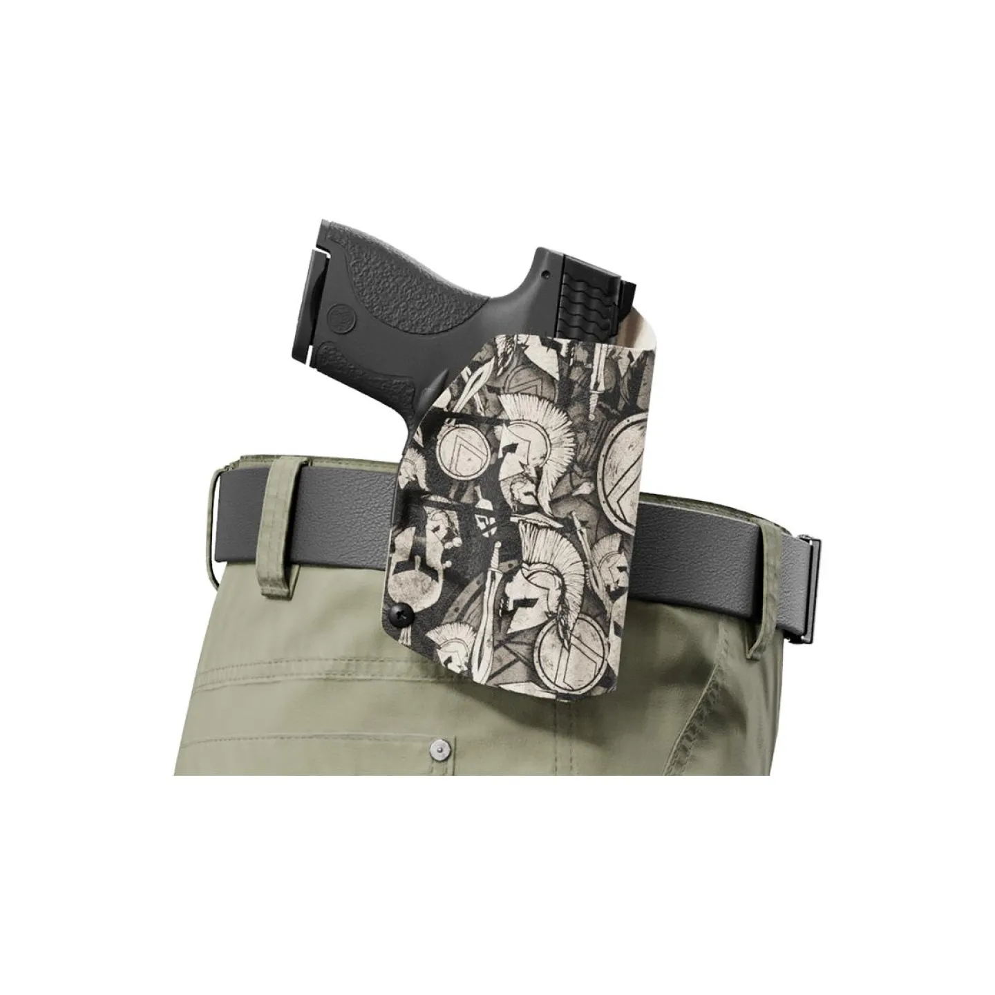 We The People Holsters Tan Spartan Camo Custom Printed Holster - OWB Kydex Holster New