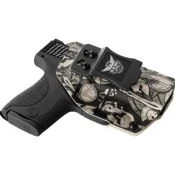 We The People Holsters Tan Spartan Camo Custom Printed Holster - IWB Kydex Holster Outlet