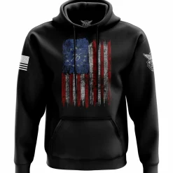 We The People Holsters Tattered '76 Flag Hoodie Black Outlet