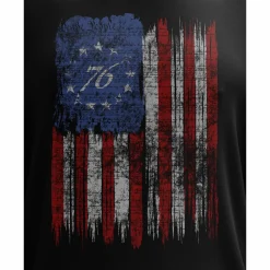 We The People Holsters Tattered '76 Flag Long Sleeve Shirt Black Clearance