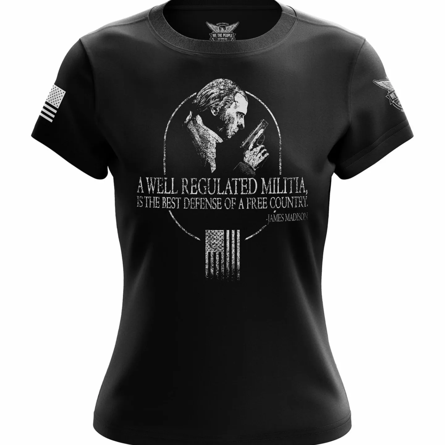 We The People Holsters The Best Defense Women's Short Sleeve Shirt Black Discount