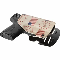 We The People Holsters The Betsy Ross Flag Tribute to Independence Day 1776 Custom Printed Holster - OWB Kydex Holster Sale