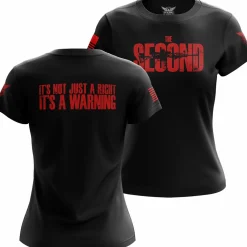 We The People Holsters The Second Women's Short Sleeve Shirt Black Hot
