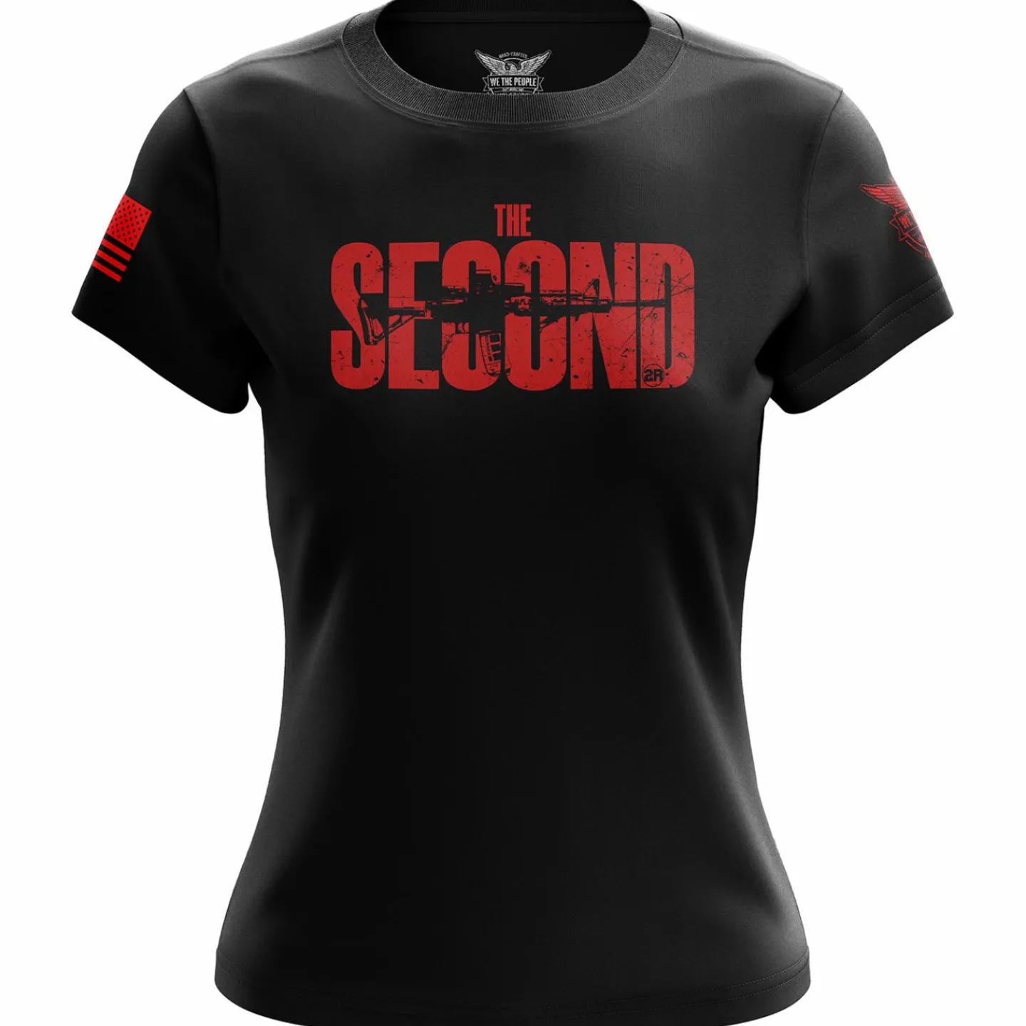 We The People Holsters The Second Women's Short Sleeve Shirt Black Hot