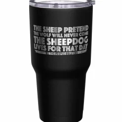 We The People Holsters The Sheepdog Lives For That Day + American Flag Stainless Steel Tumbler Outlet