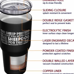 We The People Holsters The Sheepdog Lives For That Day + American Flag Stainless Steel Tumbler Outlet